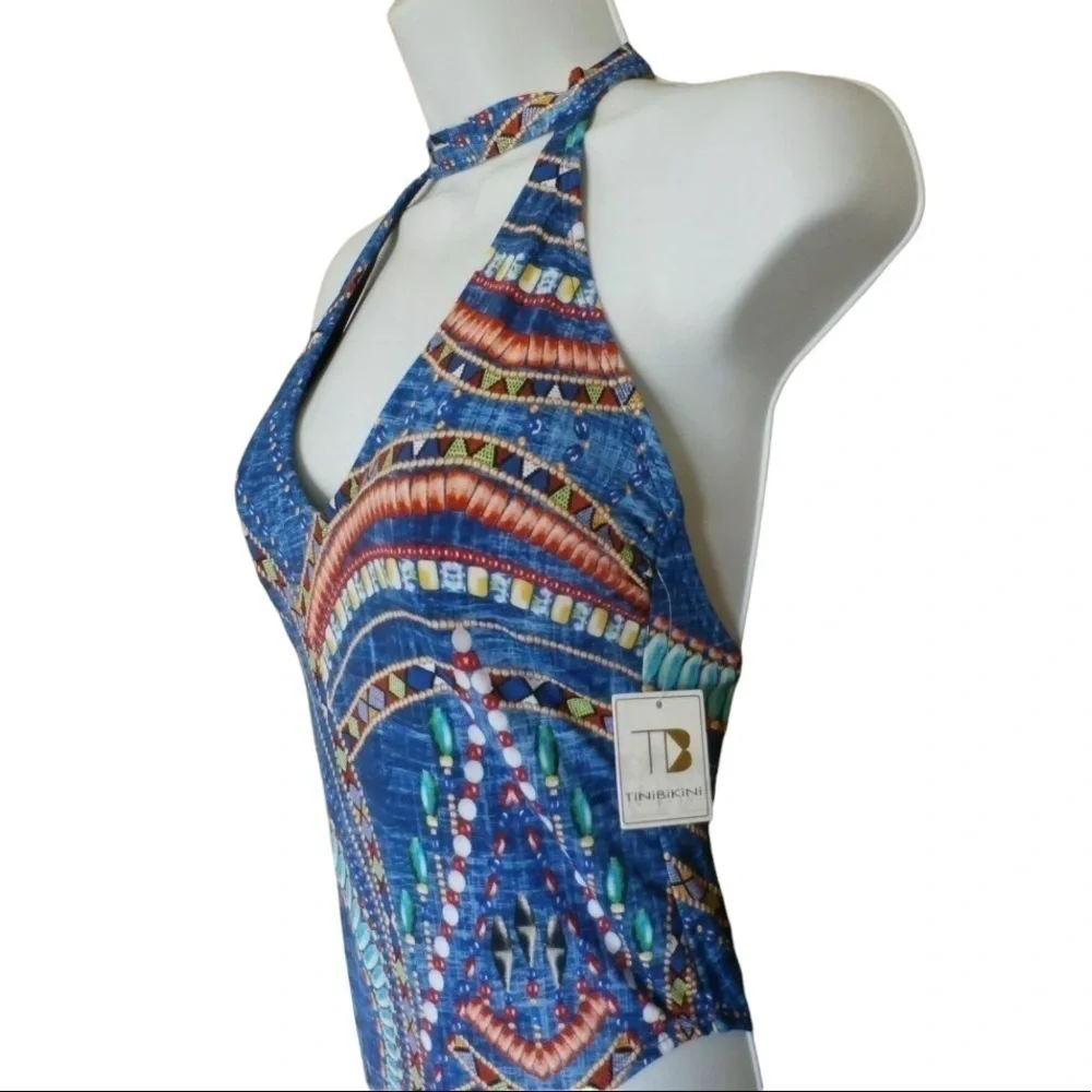 Tini Bikini Cutout Print Swimsuit NWT - Picture 6 of 6